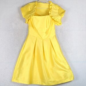 Alfred Sung Women's Yellow Strapless Formal Dress‎ Size 6
